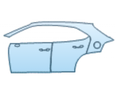 PAINT PROTECTION KIT - 2025 LEXUS UX 300H F SPORT DESIGN REAR FENDER AND DOOR KIT LEFT SIDE ONLY - PRECUT PPF CLEAR BRA WRAP