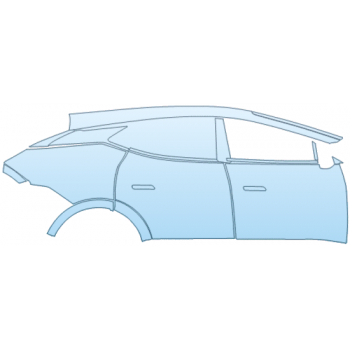 PAINT PROTECTION KIT - 2025 LOTUS ELETRE R DOOR AND REAR FENDER KIT WITHOUT SIDE VIEW CAMERAS RIGHT SIDE ONLY - PRECUT PPF CLEAR BRA WRAP