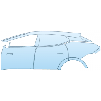 PAINT PROTECTION KIT - 2025 LOTUS ELETRE S DOOR AND REAR FENDER KIT WITHOUT SIDE VIEW CAMERAS LEFT SIDE ONLY - PRECUT PPF CLEAR BRA WRAP
