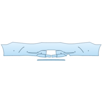 PAINT PROTECTION KIT - 2025 MERCEDES-BENZ AMG GT 4 DOOR COUPE AMG GT 53 REAR BUMPER KIT - PRECUT PPF CLEAR BRA WRAP