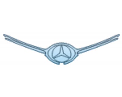 PAINT PROTECTION KIT - 2025 MERCEDES-BENZ CLE CABRIOLET 300 4MATIC AMG LINE GRILLE(NOTE EMBLEM OPTION) - PRECUT PPF CLEAR BRA WRAP