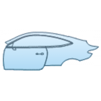 PAINT PROTECTION KIT - 2025 MERCEDES-BENZ CLE COUPE 300 4MATIC BASE DOOR AND REAR FENDER KIT WITHOUT CHROME DOOR HANDLE INSERTS LEFT SIDE ONLY - PRECUT PPF CLEAR BRA WRAP