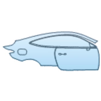 PAINT PROTECTION KIT - 2025 MERCEDES-BENZ CLE COUPE AMG CLE 53 DOOR AND REAR FENDER KIT RIGHT SIDE ONLY - PRECUT PPF CLEAR BRA WRAP