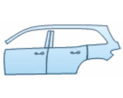 PAINT PROTECTION KIT - 2025 MERCEDES-BENZ EQB SUV 300 4MATIC AMG LINE DOOR AND REAR FENDER KIT LEFT SIDE ONLY - PRECUT PPF CLEAR BRA WRAP