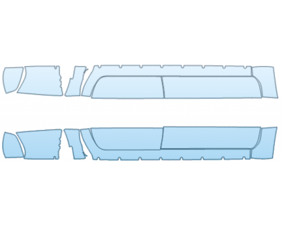 PAINT PROTECTION KIT - 2025 NISSAN FRONTIER S ROCKER PANEL KIT CREW CAB SWB W/O SPLASH GUARDS - PRECUT PPF CLEAR BRA WRAP