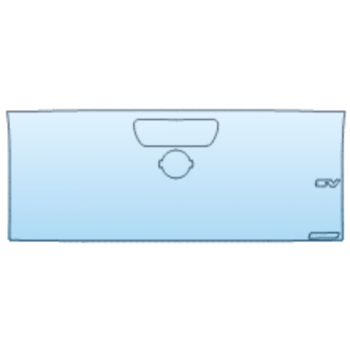 PAINT PROTECTION KIT - 2025 NISSAN FRONTIER SV TAILGATE KIT WITH MIDNIGHT BADGE BADGE PLACEMENT VARIES - PRECUT PPF CLEAR BRA WRAP