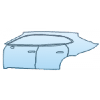 Precut PPF Kit – Clear Bra Paint Protection Film PAINT PROTECTION KIT - 2025 PORSCHE TAYCAN SPORT TURISMO GTS DOOR AND REAR FENDER KIT WITHOUT ELECTRIC SIDE LOGO LEFT SIDE ONLY - PRECUT PPF CLEAR BRA WRAP