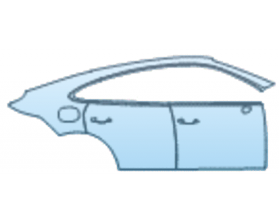 PAINT PROTECTION KIT - 2025 PORSCHE CAYENNE COUPE TURBO GT DOOR AND REAR FENDER KIT RIGHT SIDE ONLY - PRECUT PPF CLEAR BRA WRAP