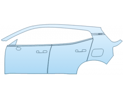 PAINT PROTECTION KIT - 2025 VOLVO EX30 CORE DOOR AND REAR FENDER KIT LEFT SIDE ONLY - PRECUT PPF CLEAR BRA WRAP