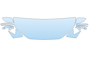 2027 AUDI S8 BASE PARTIAL HOOD FENDER MIRROR KIT ((WRAPPED EDGES) EDGES)