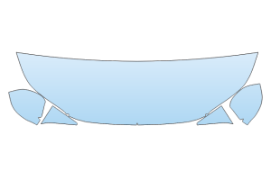 2027 SUBRARU TRAILSEEKER ALL MODELS PARTIAL HOOD FENDER MIRROR KIT (WRAPPED EDGES)