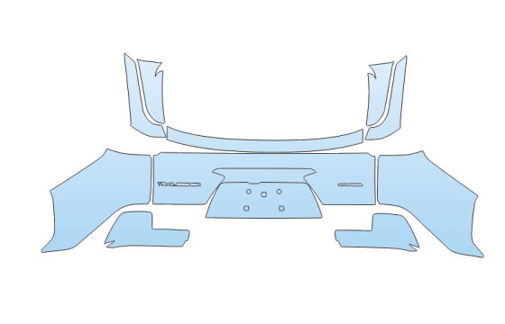 2027 SUBRARU TRAILSEEKER ALL MODELS FULL REAR BUMPER - HATCH AREA PPF kit 2027 SUBRARU TRAILSEEKER ALL MODELS FULL REAR BUMPER - HATCH AREA paint protection film kit