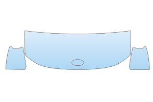 2026 HYUNDAI NEXO PARTIAL HOOD FENDER MIRROR KIT ((WRAPPED EDGES) EDGES)