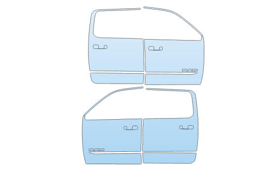 2026 RAM 1500 TUNGSEN FULL DOORS paint protection film kit