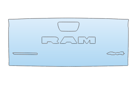 2025 RAM 1500 TUNGSEN TAILGATE PPF kit 2025 RAM 1500 TUNGSEN TAILGATE paint protection film kit
