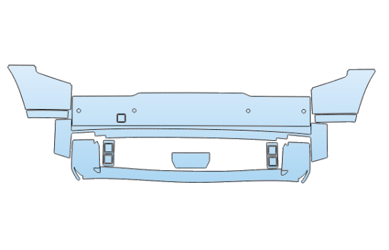2027 KIA TELLURIDE HYBRID EX-SX-SX PRESTIGE BUMPER KIT WITH SENSORS PPF kit 2027 KIA TELLURIDE HYBRID EX-SX-SX PRESTIGE BUMPER KIT WITH SENSORS paint protection film kit