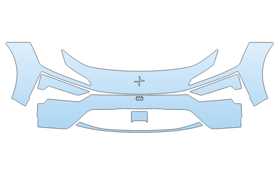 2027 POLESTAR POLESTAR 4 BUMPER KIT paint protection film kit