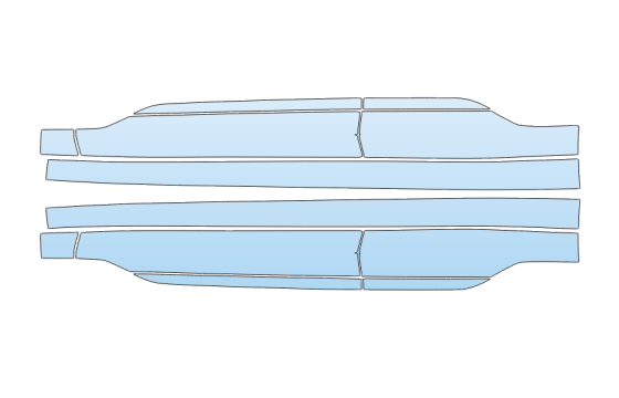 2027 POLESTAR POLESTAR 4 ROCKER KIT paint protection film kit