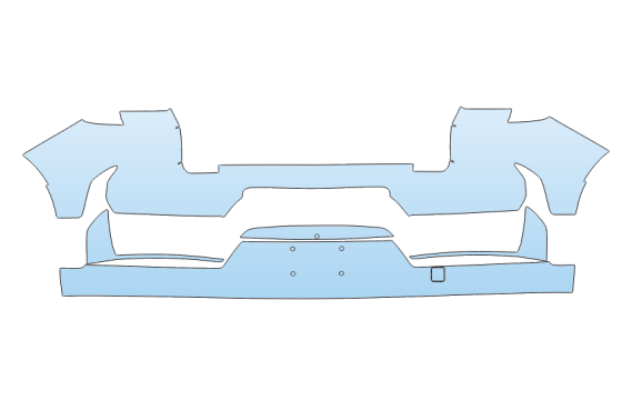 2025 POLESTAR POLESTAR 4 REAR BUMPER KIT paint protection film kit