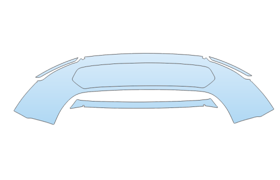 2025 POLESTAR POLESTAR 4 LOWER REAR BUMPER AREA paint protection film kit
