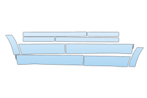 2025 MAZDA CX-50 HYBRID PREFERRED-PREMIUM-PREMIUM PLUS ROCKER KIT AND DOOR SILLS