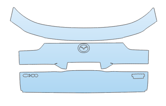 2025 MAZDA CX-50 HYBRID PREFERRED-PREMIUM-PREMIUM PLUS BACK HATCH PPF kit 2025 MAZDA CX-50 HYBRID PREFERRED-PREMIUM-PREMIUM PLUS BACK HATCH paint protection film kit