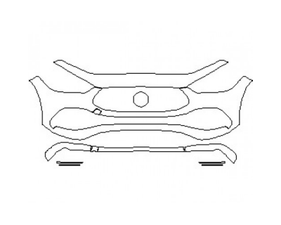 PAINT PROTECTION KIT - 2023 MERCEDES GLA CLASS AMG LINE BUMPER - PRECUT PPF CLEAR BRA WRAP