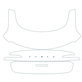 PAINT PROTECTION KIT - 2024 TESLA MODEL 3  REAR DECK LID - PRECUT PPF CLEAR BRA WRAP