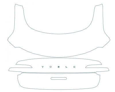 PAINT PROTECTION KIT - 2024 TESLA MODEL 3  REAR DECK LID - PRECUT PPF CLEAR BRA WRAP