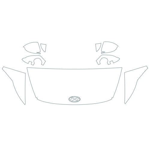 Partial Hood Fender and Mirror Kit | HYUNDAI SONATA 2024 Partial Hood Fender and Mirror Kit | HYUNDAI SONATA 2024