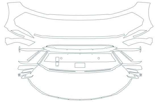 PAINT PROTECTION KIT - 2027 HYUNDAI SONATA HYBRID FRONT BUMPER KIT - PRECUT PPF CLEAR BRA WRAP